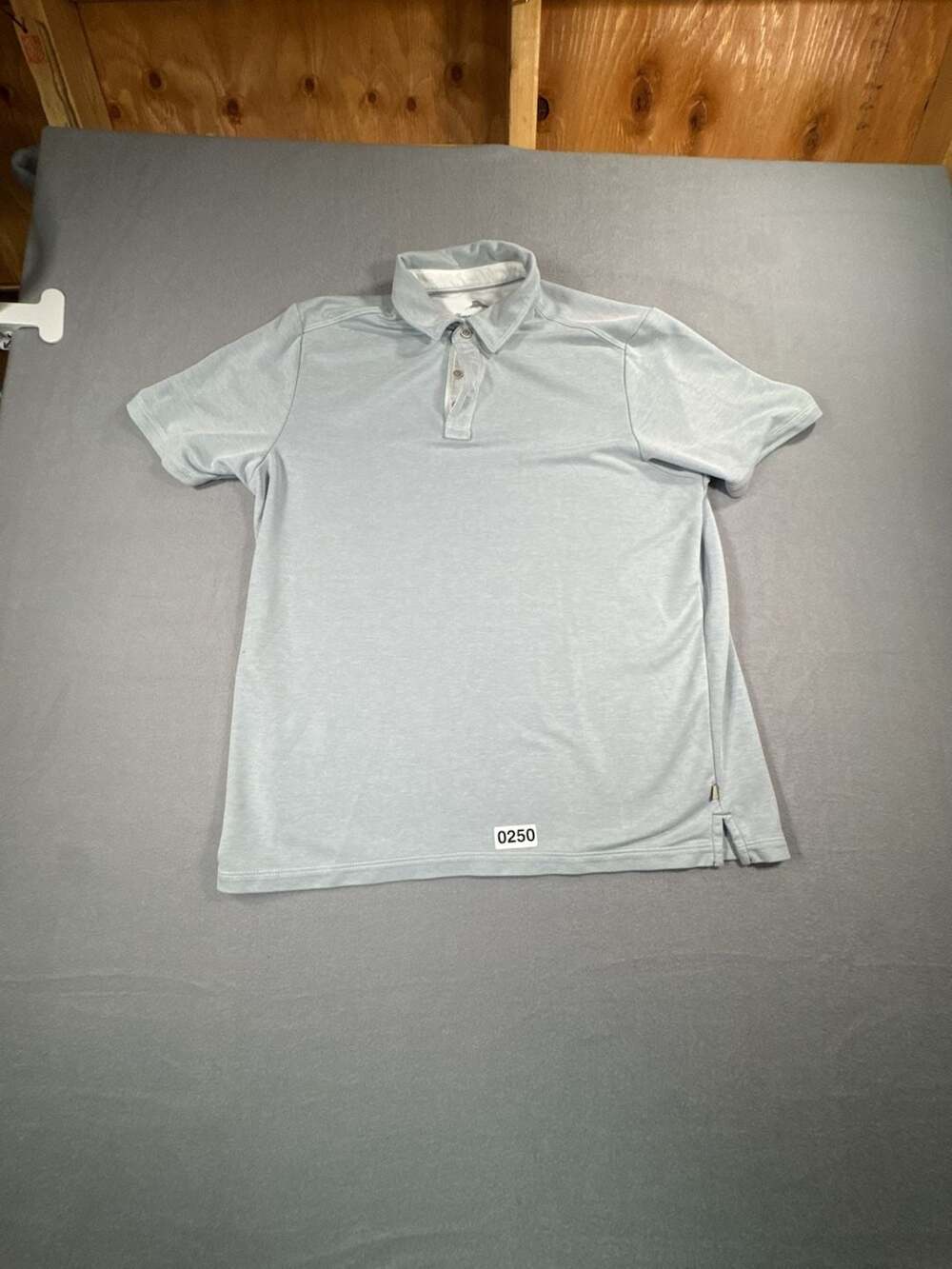 Tommy Bahama Mens Short Sleeve Performance Polo Shirt in Light Gray